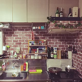 キッチン/100均/DIY/セリア/手作り...などのインテリア実例 - 2015-01-28 23:53:53
