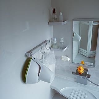 バス/トイレ/シンプルに移行中/セリア/塩系インテリアの会のインテリア実例 - 2015-04-11 14:05:41