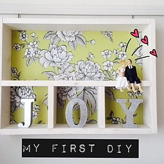棚/DIY/ハンドメイド/賃貸/ピクチャーレール活用します。...などのインテリア実例 - 2015-01-18 15:51:56