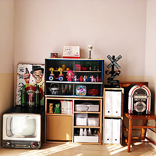 棚/ミックスインテリア/レトロ/賃貸/マンション...などのインテリア実例 - 2019-02-24 08:48:22