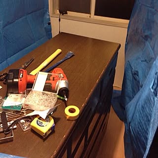 部屋全体 ブルーシートのインテリア実例 Roomclip ルームクリップ