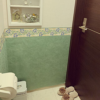 トイレ壁紙張り替えのインテリア実例 Roomclip ルームクリップ