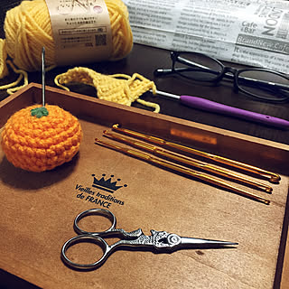 机/楽天で買ったもの/編み編み♡/ちっちゃいもの倶楽部/楽しく暮らす...などのインテリア実例 - 2018-02-03 19:45:38