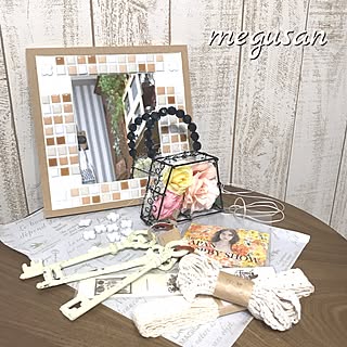 部屋全体/ワイヤークラフト初体験/ハンドメイドマーケット/素敵な交換便/4-clover ちゃんの作品...などのインテリア実例 - 2017-04-29 21:32:59