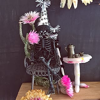 壁/天井/作るのやめられないナニワの飾り屋/飾るように暮らす/パンチのある物作りを目指す!/賃貸でも楽しく♪...などのインテリア実例 - 2017-01-25 16:58:57