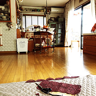 部屋全体/ハンドメイド/イメージチェンジ/カバー手作り/季節を感じる暮らし...などのインテリア実例 - 2017-10-21 10:10:11