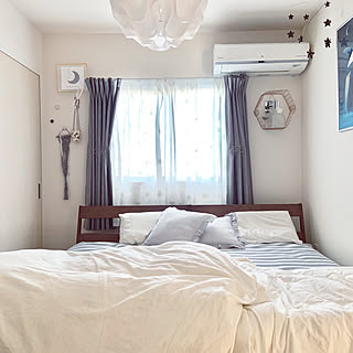 アパート暮らし/ニトリのクッション/枕カバー/オーガニックコットン洗いざらし/ニトリのカーテン...などのインテリア実例 - 2020-01-05 17:37:22