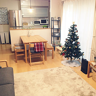 部屋全体/クリスマスツリー/山善/クリスマス/建売...などのインテリア実例 - 2017-11-21 19:09:29
