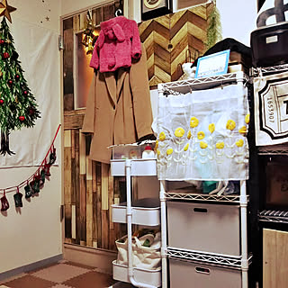 部屋全体/賃貸でも楽しく♪/こどもと暮らす。/モニター商品/山善トローリーハンガーモニター応募...などのインテリア実例 - 2018-11-23 17:02:45