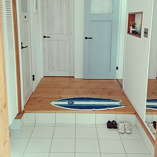 玄関/入り口/ニトリ2017夏コーディネートモニター/freeq home/ニトリ/カリフォルニアスタイル...などのインテリア実例 - 2017-05-16 21:45:35