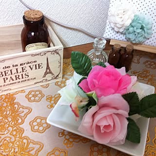 玄関/入り口/100円SHOP/造花のインテリア実例 - 2012-10-04 00:46:27