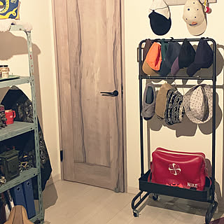 トローリーハンガー/扉はNODAアートクチュール/帽子好き/帽子掛け/men's部屋...などのインテリア実例 - 2019-11-30 17:48:52