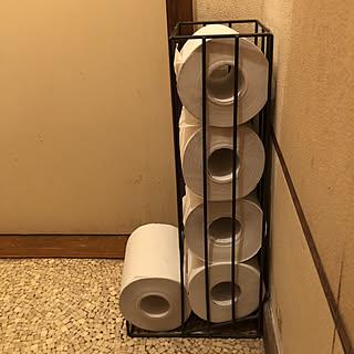 トイレットペーパーホルダー トイレットペーパーストッカーのおしゃれなアレンジ 飾り方のインテリア実例 Roomclip ルームクリップ