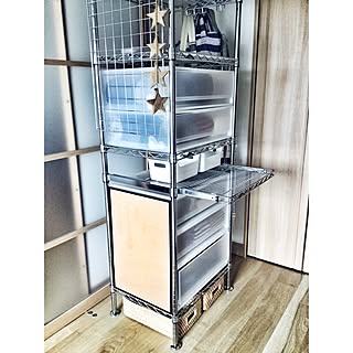 棚/VARIERA/IKEA/無印良品/スチールラックが好き♡/ルミナスラック...などのインテリア実例 - 2017-03-08 13:34:42