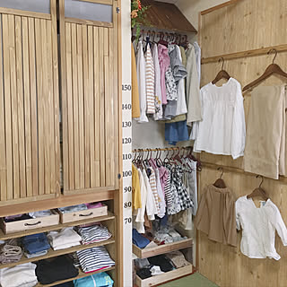 子供服収納/DIY/収納/子供と暮らす/リミアにて作り方投稿してます...などのインテリア実例 - 2018-04-11 09:10:50