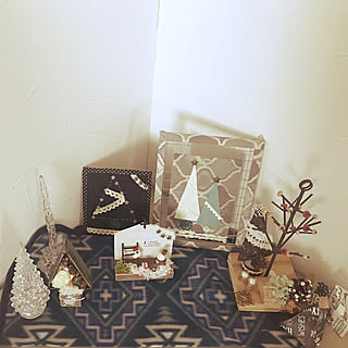 棚/カリモク家具にペイント/百均/ハンドメイド/ハンドメイド♡/控えめクリスマス+*のインテリア実例 - 2017-11-18 09:43:10