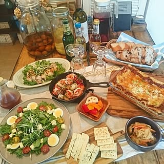 料理/テーブル/スキレット/おうちごはん/手作り...などのインテリア実例 - 2016-06-18 23:39:04