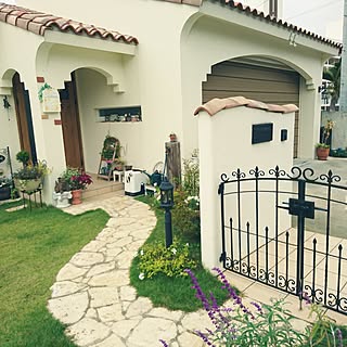 机/平屋建て/門扉/ガレージ/アプローチ...などのインテリア実例 - 2016-11-19 13:02:52