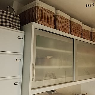 キッチン/ベルメゾン/カゴ/かご収納/ニトリのインテリア実例 - 2017-01-28 19:04:28