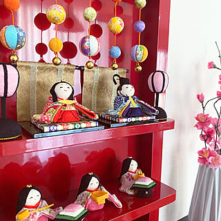 ダイソー ちりめんお雛様のインテリア実例 Roomclip ルームクリップ