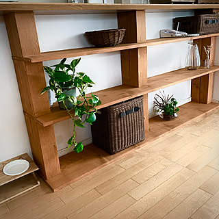 カウンター下収納diyのインテリア 手作りの実例 Roomclip ルームクリップ