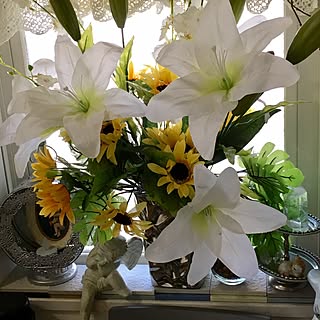 ダイソー 百合の花のインテリア実例 Roomclip ルームクリップ