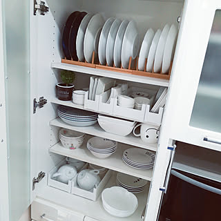 キッチン/ニトリ/2020/05/15/食器棚収納/食器棚の中...などのインテリア実例 - 2020-05-15 16:04:49