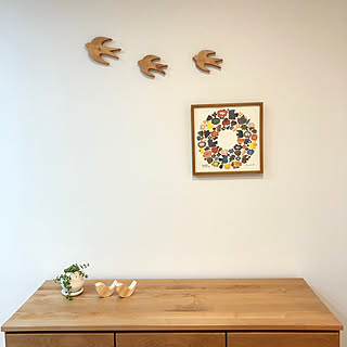 ツバメのオーナメント/ツバメ/IDEE/ハンドメイド/インテリアパネル...などのインテリア実例 - 2019-04-18 21:28:47