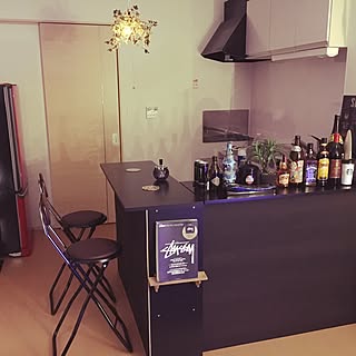 一人暮らし バーカウンターのおしゃれなアレンジ 飾り方のインテリア実例 Roomclip ルームクリップ