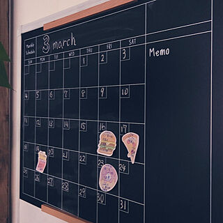 ダイソー黒板カレンダーのインテリア実例 Roomclip ルームクリップ