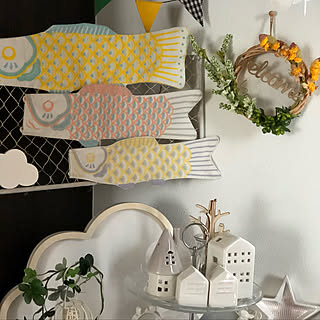 玄関/入り口/こどもの日/もっとオシャレにしたい♡/ナチュラルキッチン/DAISO・セリア大好き☆...などのインテリア実例 - 2018-04-16 22:06:08