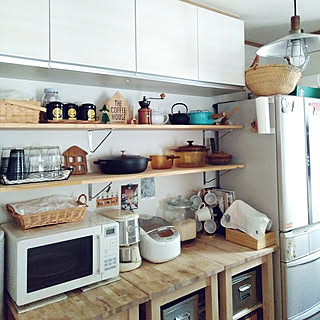 キッチン/炊飯器/北欧雑貨/IKEA/トタンボックス...などのインテリア実例 - 2018-05-26 21:51:08