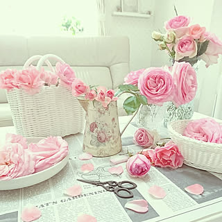 机/バラ/薔薇が大好き╰(✿´⌣`✿)╯♡/薔薇のある暮らし/薔薇を楽しむ...などのインテリア実例 - 2020-05-20 18:54:49