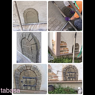 玄関/入り口/リフォーム/ミニドア/私の勝手口w/小さなドア...などのインテリア実例 - 2019-02-10 13:49:27