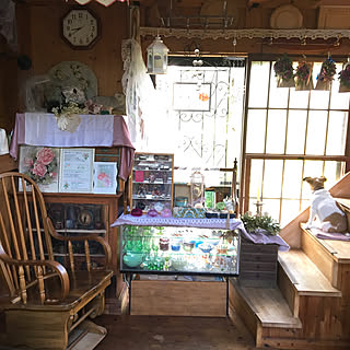 好きな物だけでいい⋆*✩✧̥⋆*/販売品と非売品のコラボ✩⃛/レトロなガラス建具/好きなものに囲まれて暮らす/レトロ...などのインテリア実例 - 2019-06-14 13:48:30