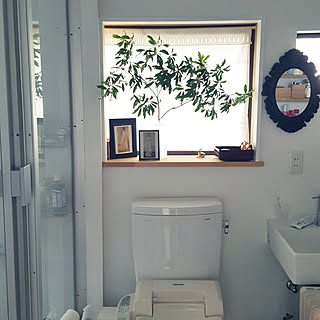 バス/トイレ/トイレ/絵画のある部屋/古家を買ってリノベーション/古家DIY...などのインテリア実例 - 2019-06-23 23:23:08