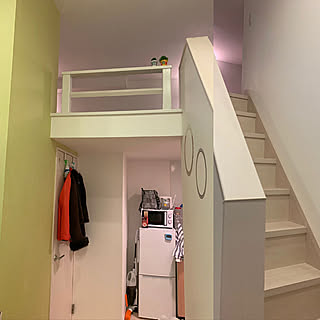 女性の、3LDK、家族住まいの「キッチン」についてのインテリア実例