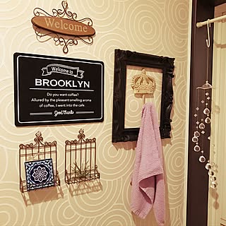 バス/トイレ/Erenaちゃんからのプレゼント♡/タオル掛け/フレーム/3COINS...などのインテリア実例 - 2017-01-12 22:40:58