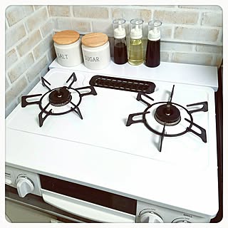 キッチン/ナチュラル/調味料入れ/セリア/キャニスター...などのインテリア実例 - 2017-06-22 18:38:26