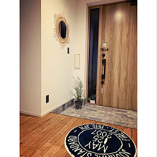 玄関マット/オーストラリアンローズマリー/journal standard Furniture/ラタンミラー/観葉植物...などのインテリア実例 - 2019-10-26 18:48:51