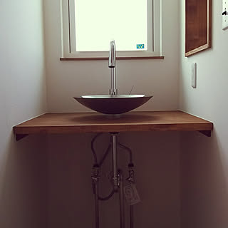 洗面台 配管むき出しのインテリア実例 Roomclip ルームクリップ