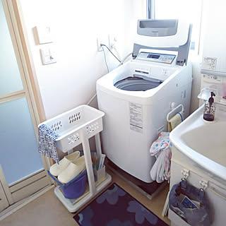 バス/トイレ/洗濯機まわりの収納/100均雑貨/シンプルナチュラル/シンプルにすっきりと暮らす...などのインテリア実例 - 2019-11-01 22:16:48