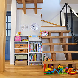 階段下 ニトリのカラーボックスのおしゃれなインテリアコーディネート レイアウトの実例 Roomclip ルームクリップ