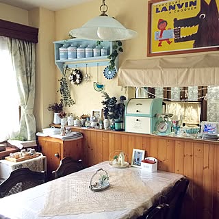 部屋全体/ダイニング/セリア/雑貨/100均...などのインテリア実例 - 2017-02-01 22:11:40