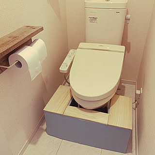 Diy トイレの踏み台のインテリア 手作りの実例 Roomclip ルームクリップ