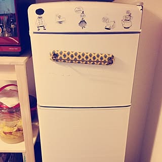 冷蔵庫カッティングシートのインテリア実例 Roomclip ルームクリップ