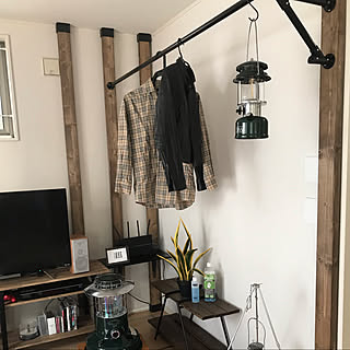 Diy ハンガーパイプのインテリア 手作りの実例 Roomclip ルームクリップ