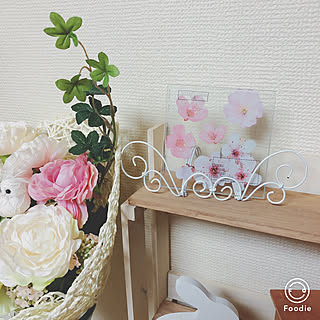棚/RC桜ジャック企画/ナチュラル/いいね!押し逃げばかりでごめんなさい。/コメント嬉しいです♡...などのインテリア実例 - 2018-03-22 21:40:53