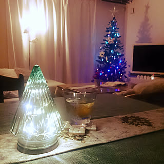 クリスマス/いつもいいねありがとうございます♡/Aming/グリーンの照明/グリーンのテーブルクロス...などのインテリア実例 - 2018-12-21 00:12:59
