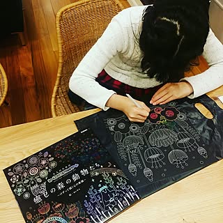机 スクラッチアートのインテリア実例 Roomclip ルームクリップ